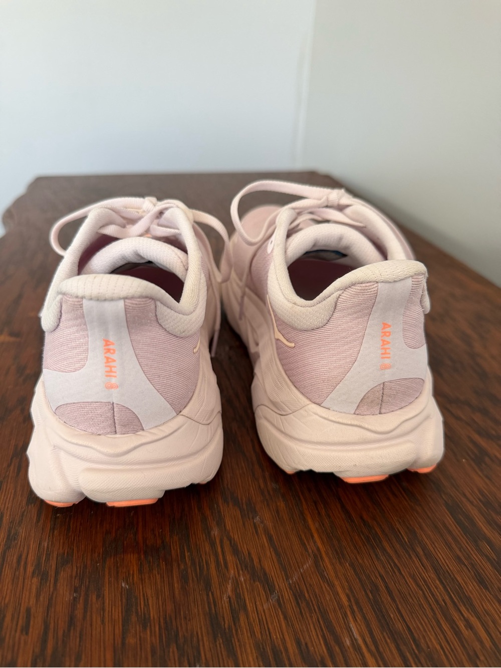 Hoka Arahi 8, Lilac cream/ Leon cantaloupe (orange and purple) - Picture 6 of 15